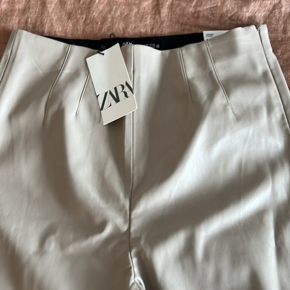 Zara Faux Leather Leggings - Picture 2 of 9